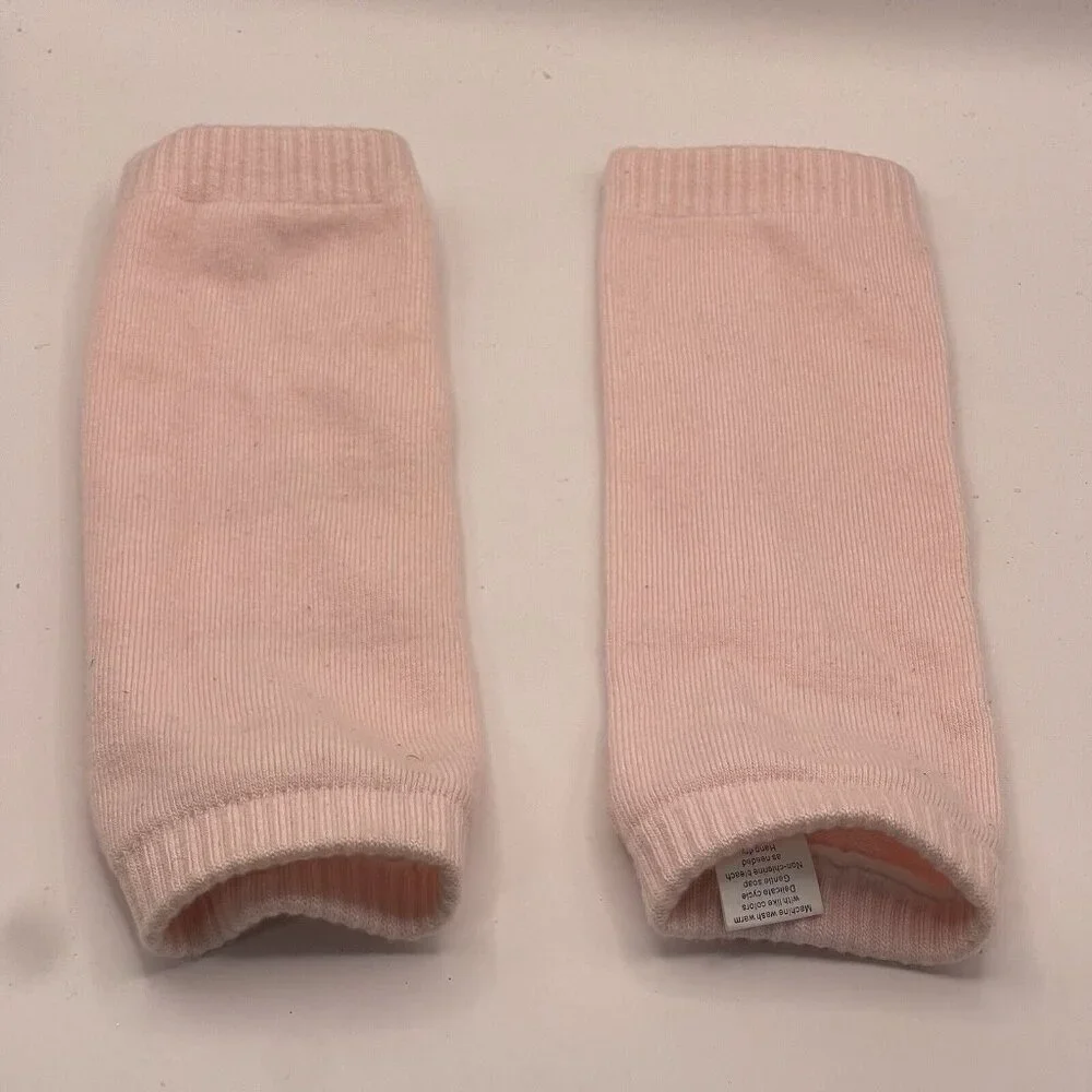 Baby Legs Pink Leg Warmers Infant Toddler One Size Crawling Rosette